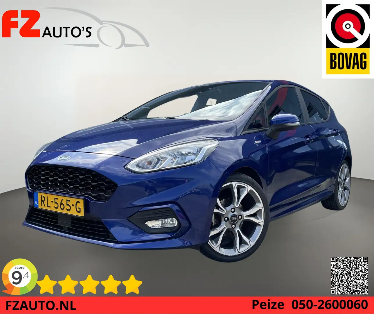 Ford Fiesta 1.0 EcoBoost ST-Line - L.M Velgen - Metallic - Blauw - 1