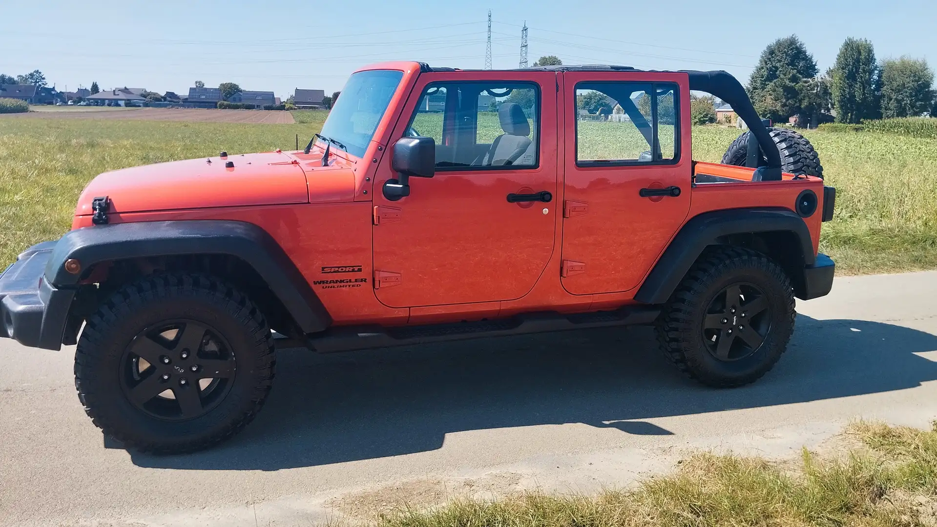 Jeep Wrangler Unlimited Sport 2,8 CRD Oranje - 2