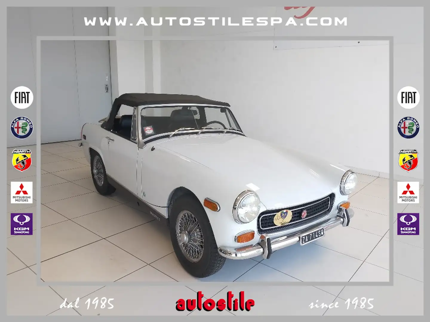 MG MGA MG MIDGET MK3 ASI TARGA ORO Blanco - 1