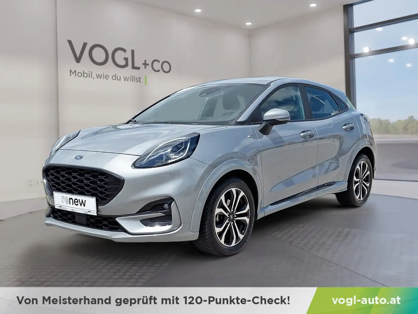 Ford Puma 1,0 EcoBoost Hybrid ST-Line Silber - 1