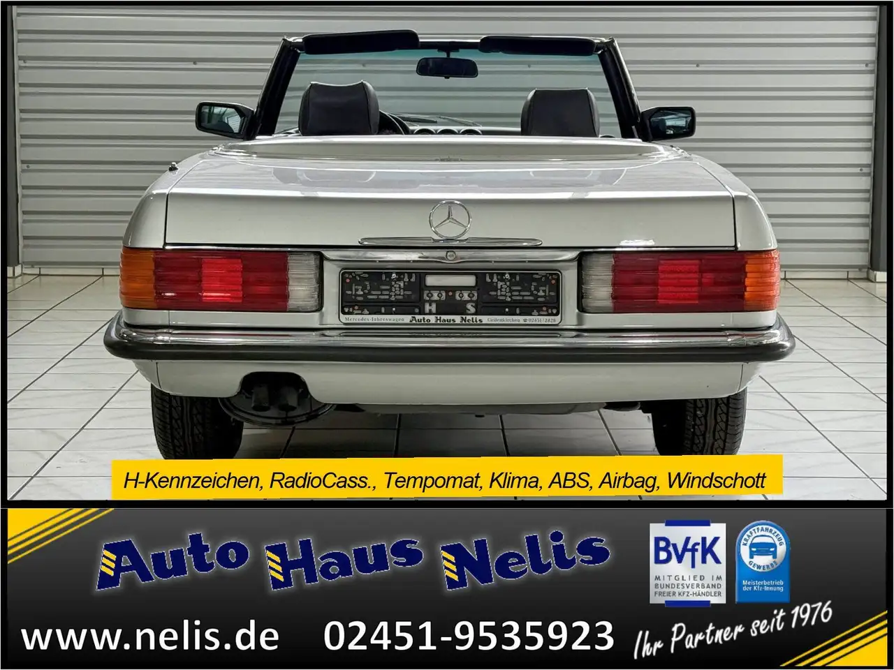 Mercedes-Benz 500 SL Roadster deutsches Fzg. Klima Tempomat AB, foto 3