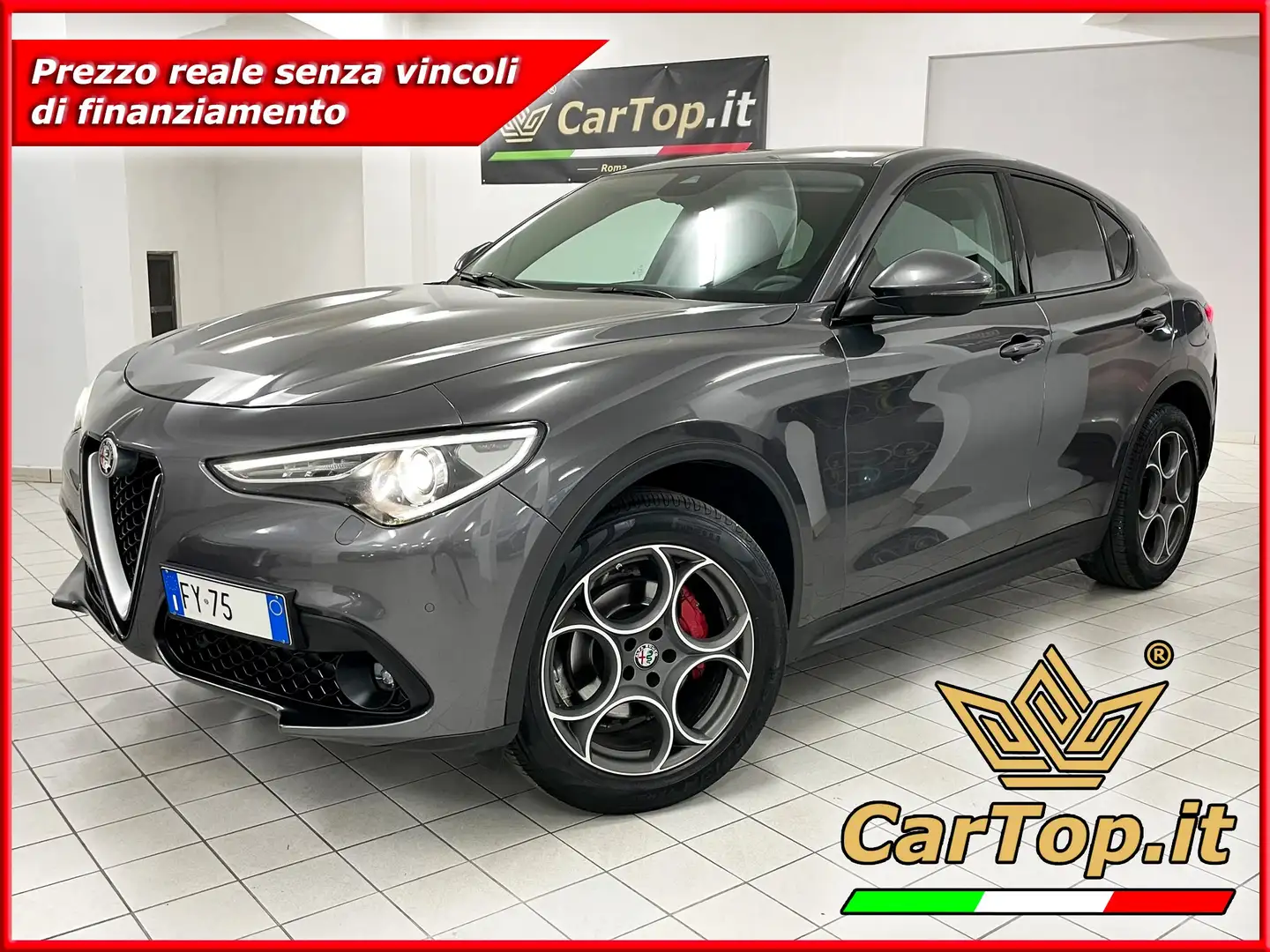 Alfa Romeo Stelvio 2.2 TD 190 CV EXECUTIVE Q4 CERCHI 19" PERFETTA Grigio - 1