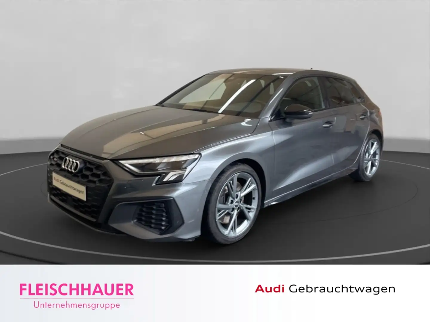 Audi S3 Sportback quattro DSG Navi VC LED ACC CarPlay Grijs - 1