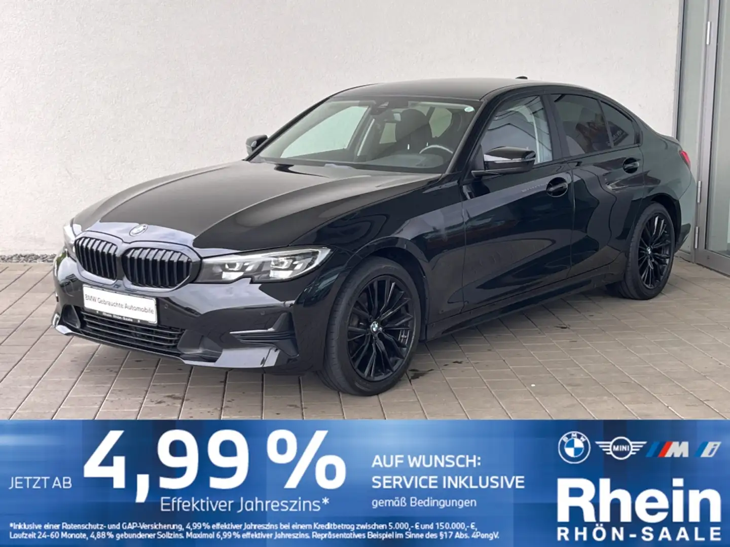 BMW 320 i Limousine Advantage PDC.SH.Tempomat.DAB. Noir - 1