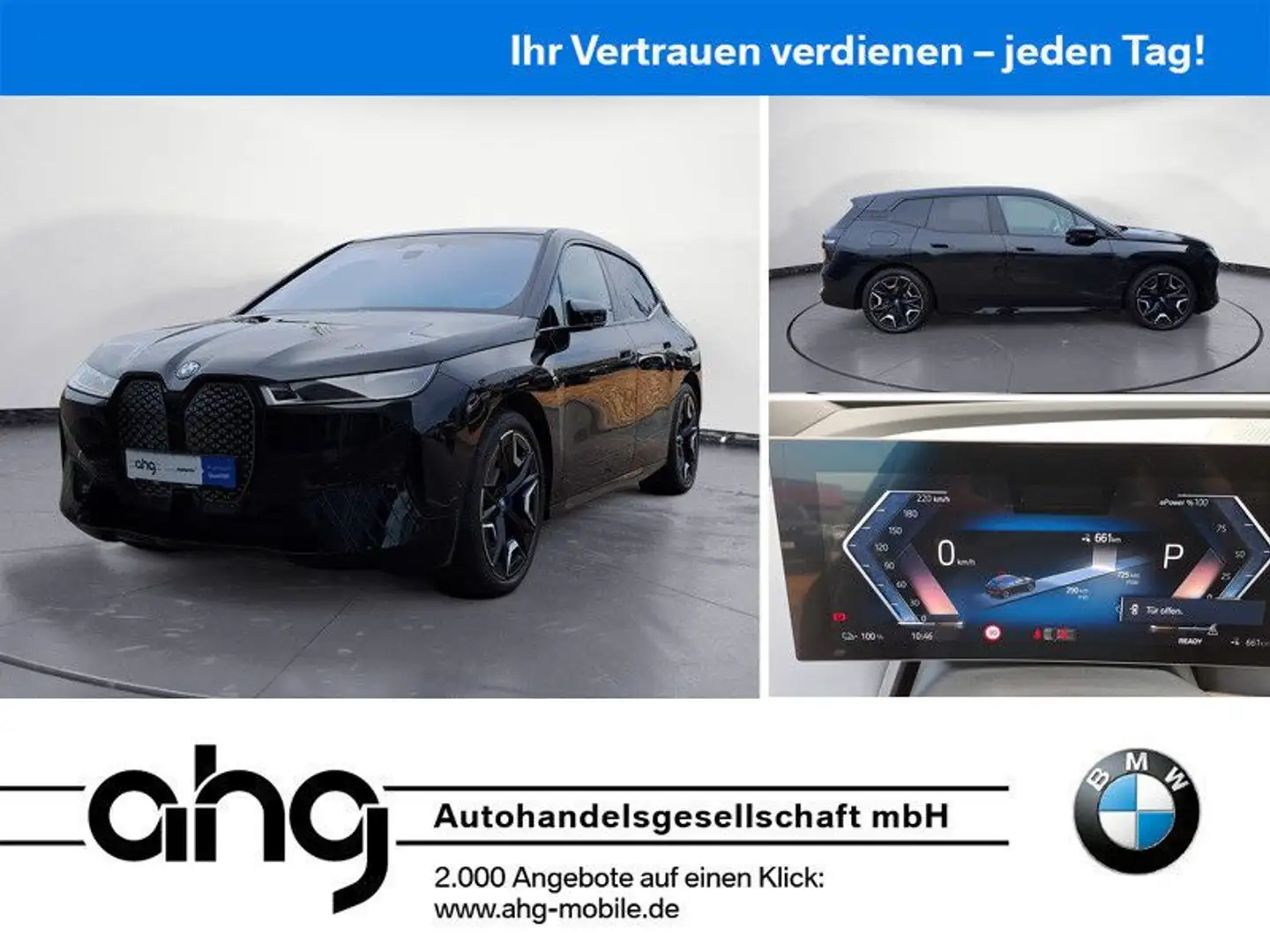 BMW iX xDrive50 Sportpaket AHK Soft-Close Panorama G Negro - 1