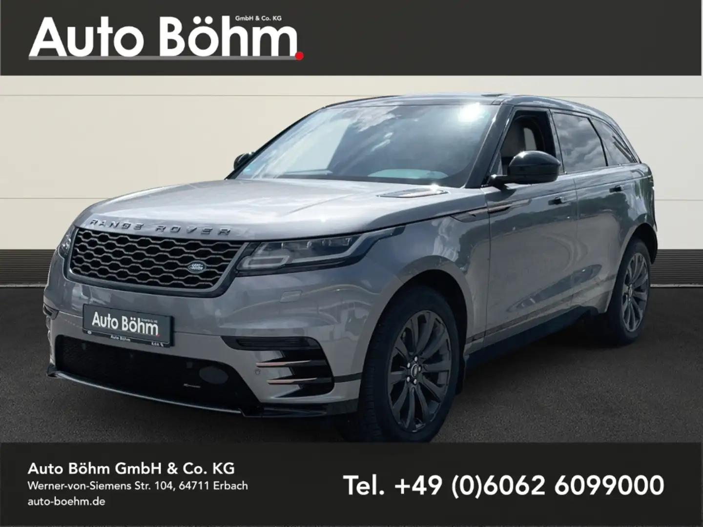 Land Rover Range Rover Velar D300 R-Dyn SE+Luft+AHK+ACC+DAB+Keyless Grau - 1