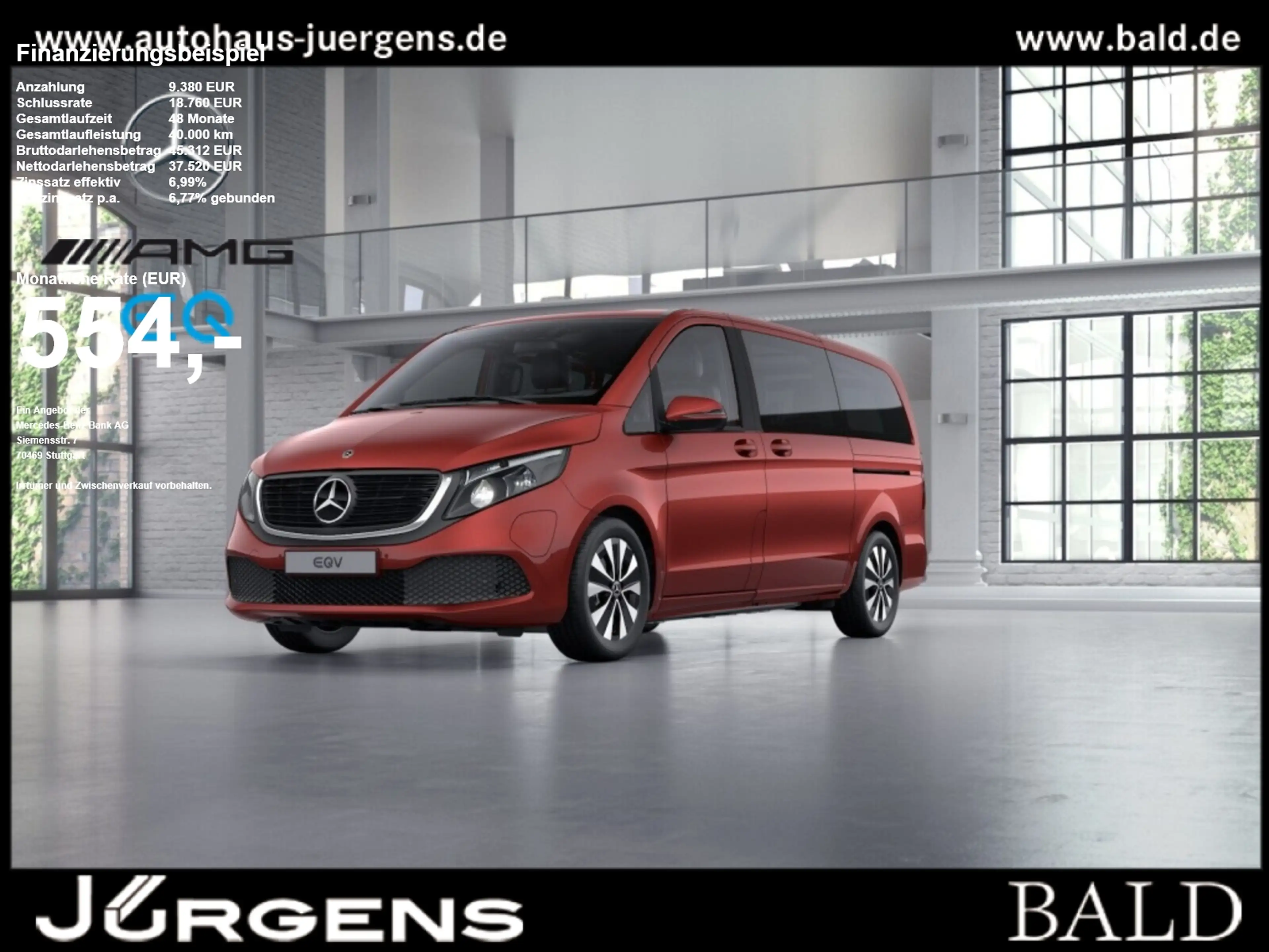 Mercedes-Benz EQV 300 Cam+Navi+Totw+EASY-P+SHZ