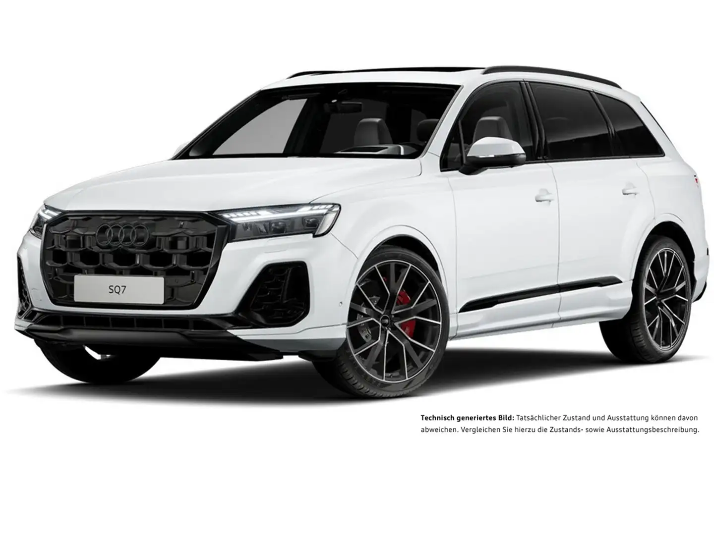Audi SQ7 quattro BLACKPAK PANO AHK 360°CAM ACC LM22 Weiß - 2