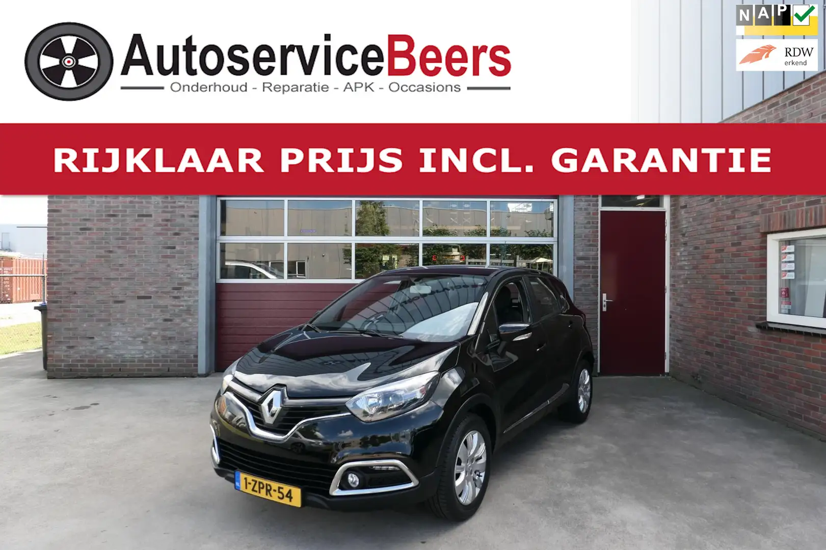 Renault Captur 0.9 TCe Expression, 51.500 KM, Trekhaak, Airco, Na Zwart - 1