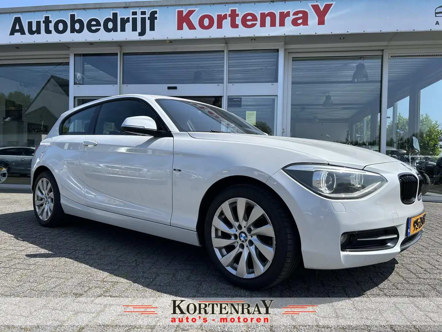 BMW 114 1-serie 114i Business+ Sport Line/leder/airco/bi x Blanc - 1