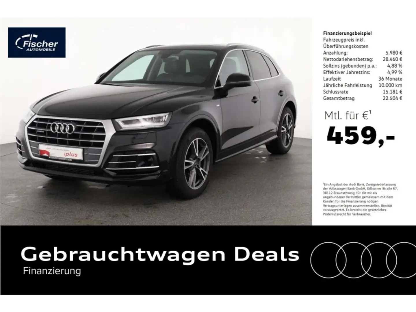 Audi Q5 2.0 TFSI quattro S line selection Schwarz - 1