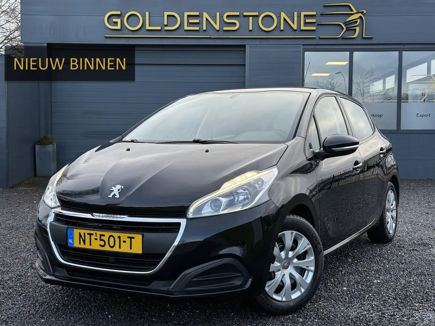 Peugeot 208 1.2 PureTech Active 2e Eigenaar,Navi,Airco,Cruise, Schwarz - 1