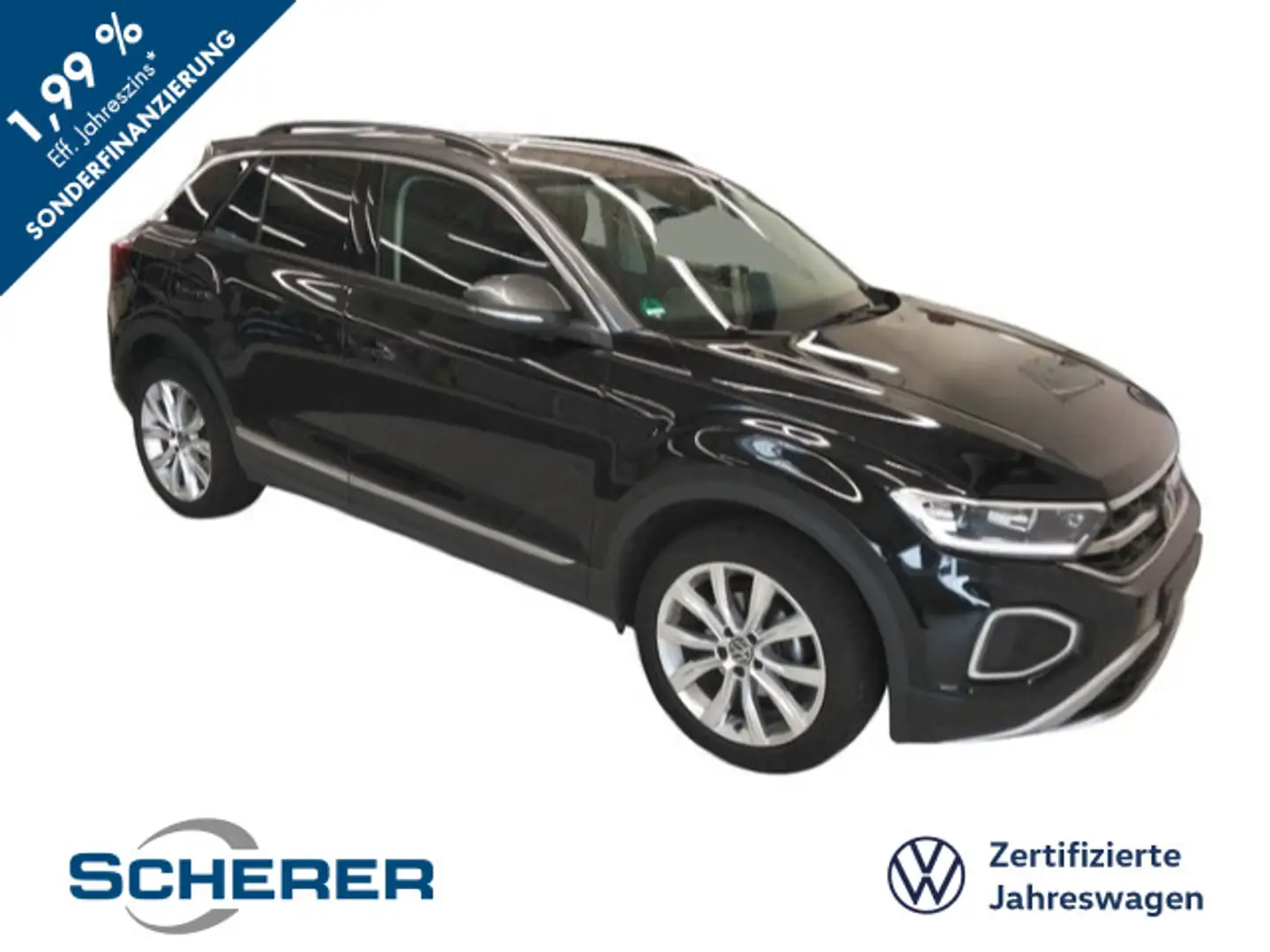 Volkswagen T-Roc T-ROC 1.0 TSI Style NAVI RFK ACC SHZ LED Schwarz - 1