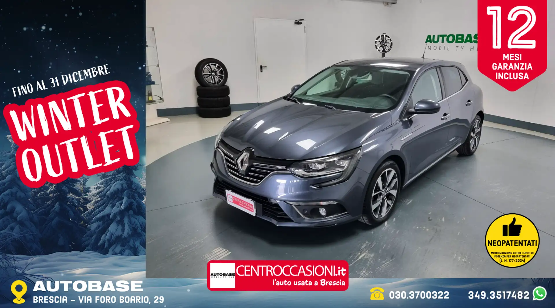 Renault Megane 15 DCI Energy Bose 110cv EDC Grigio - 1