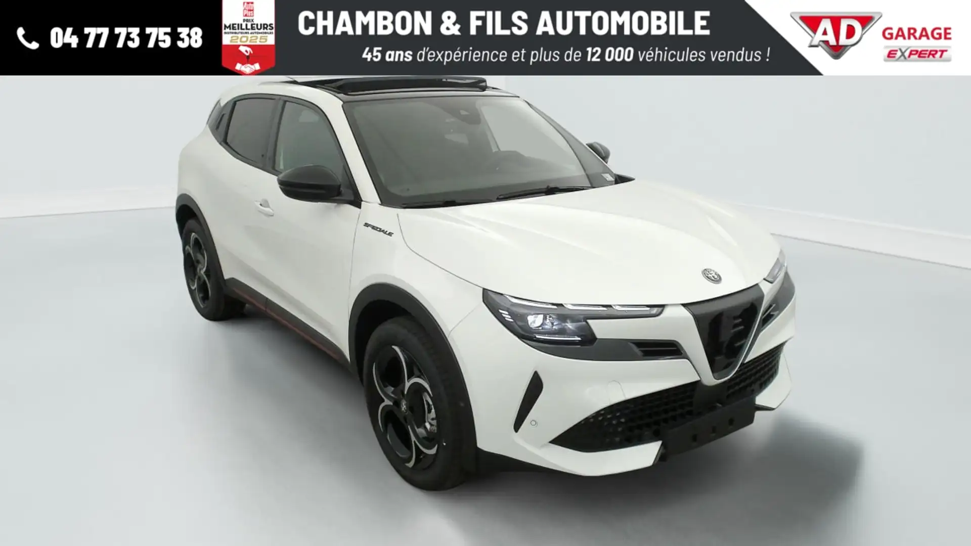 Alfa Romeo Junior 1.2 Ibrida 136 ch eDCT6 Speciale Blanc - 1
