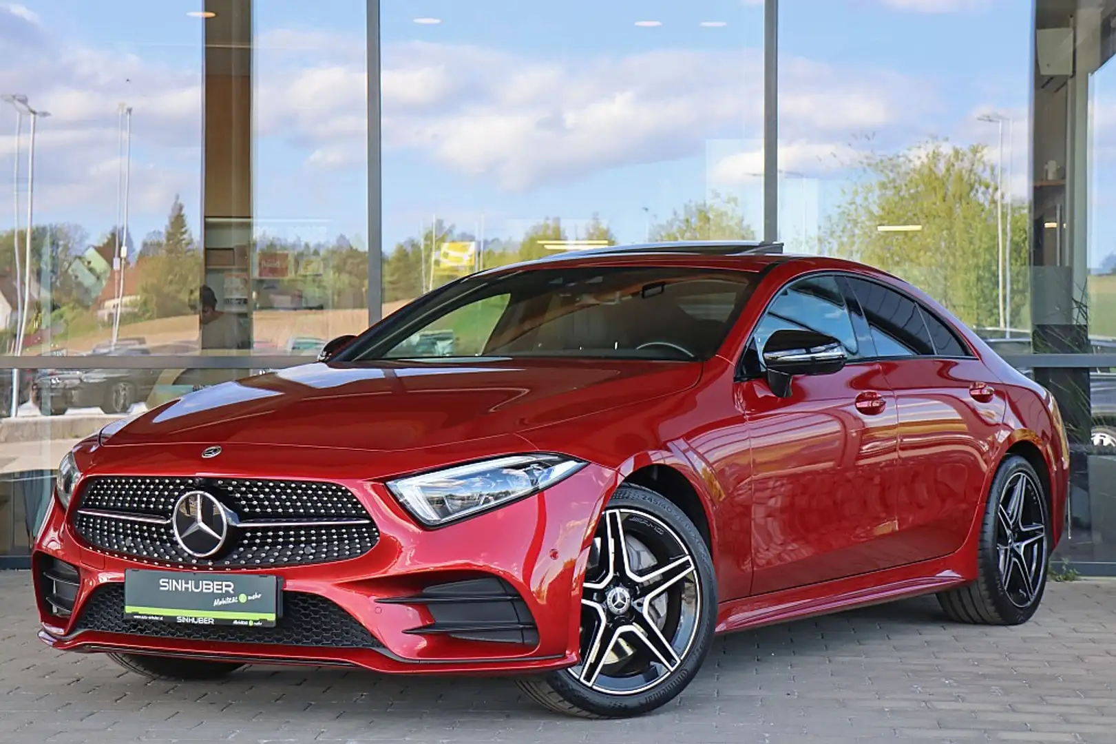 Mercedes-Benz CLS 350 d 4MATIC Aut. AMG ACC, ACC, Night Paket. Schieb... Rouge - 1