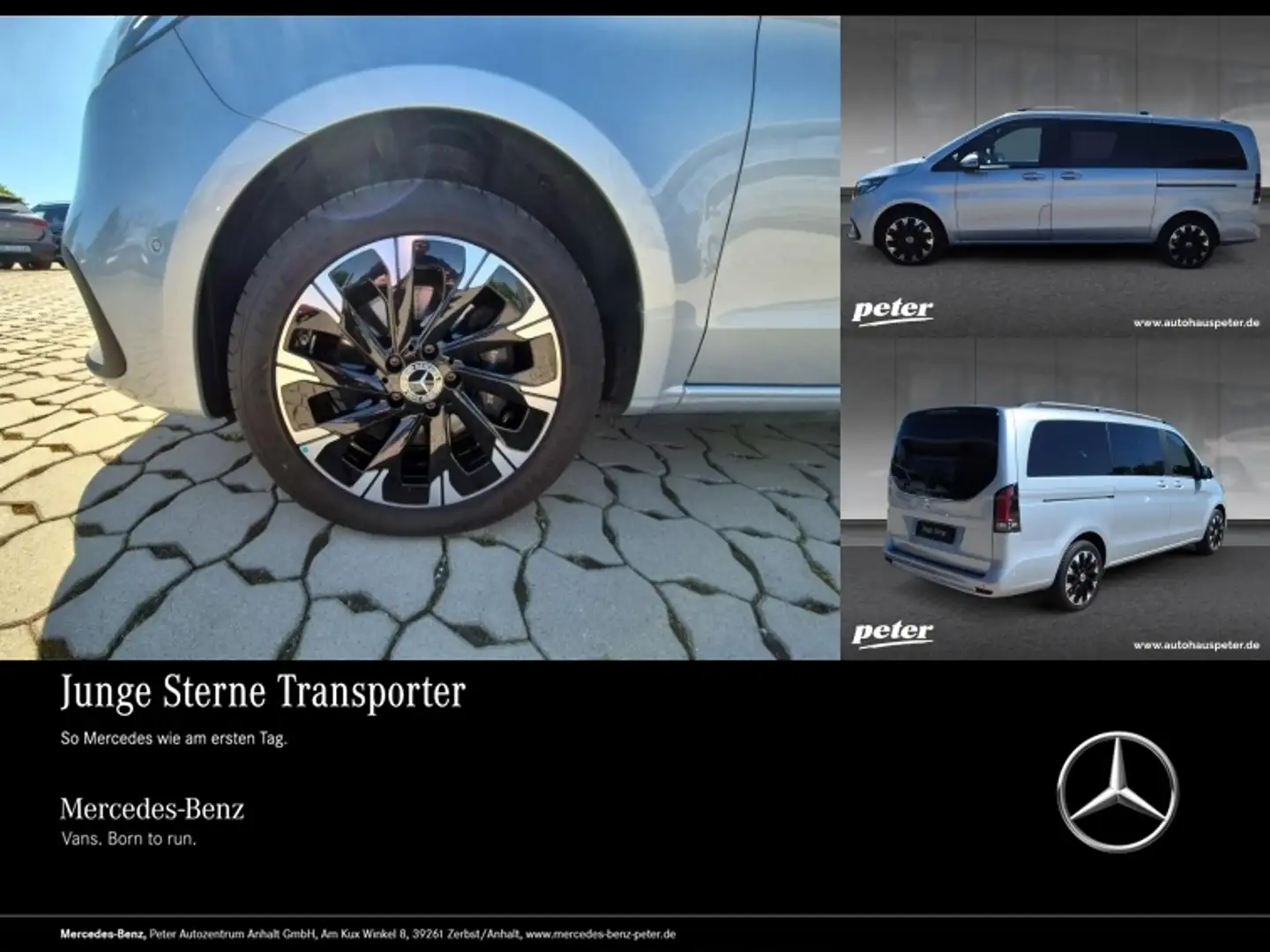 Mercedes-Benz V 220 d STYLE Lang STHZG+AHK 2,5T+LED Plateado - 1