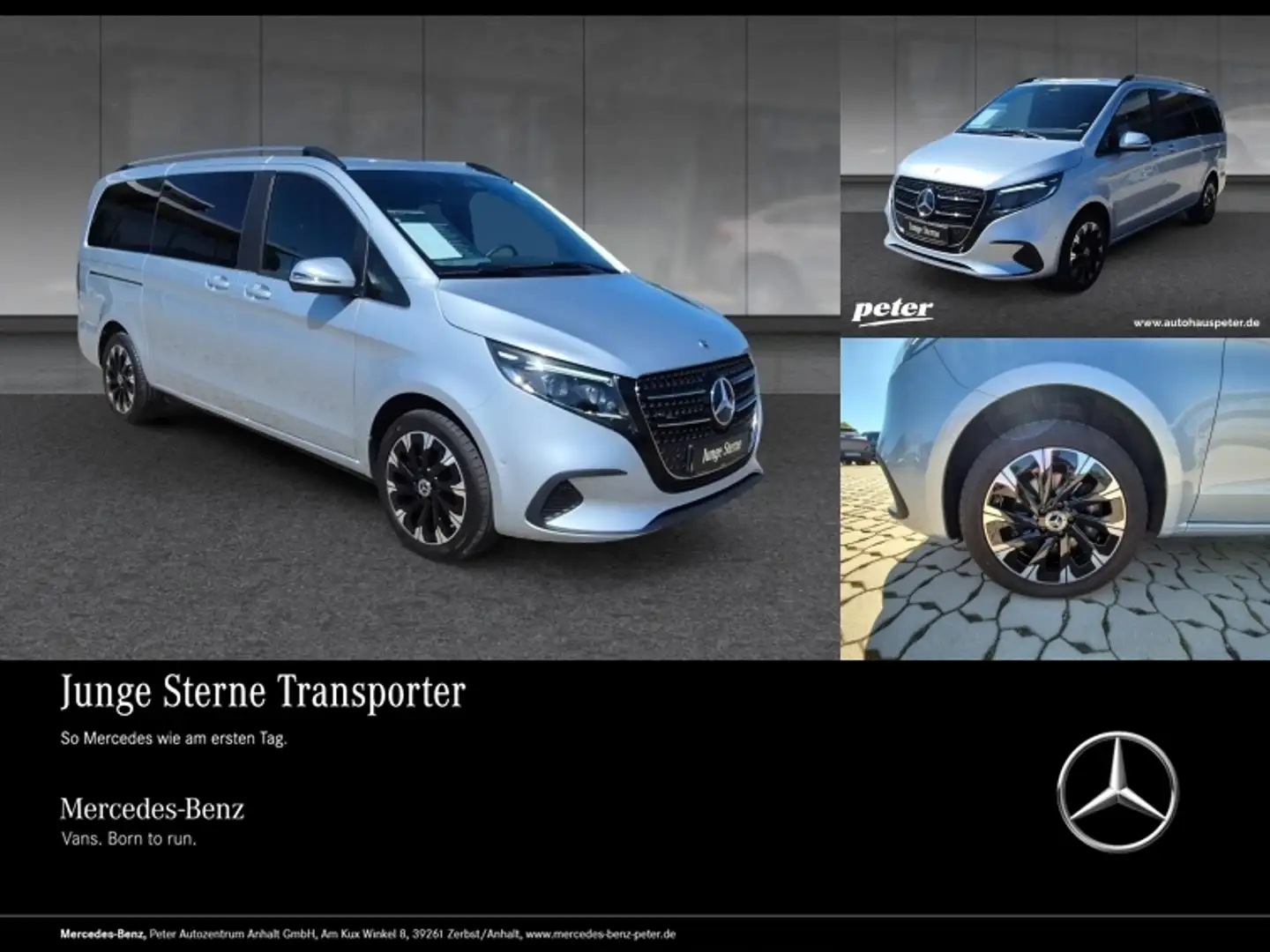 Mercedes-Benz V 220 d STYLE Lang STHZG+AHK 2,5T+LED Zilver - 1