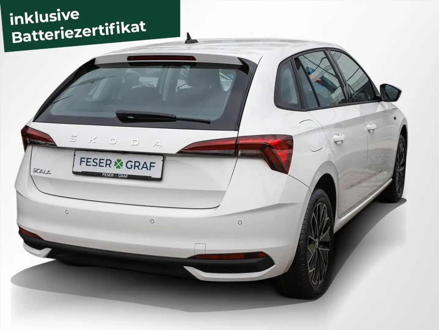 Skoda Scala 1.0 TSI Drive CarPlay Kessy RüKa Sitzh. Blanc - 2