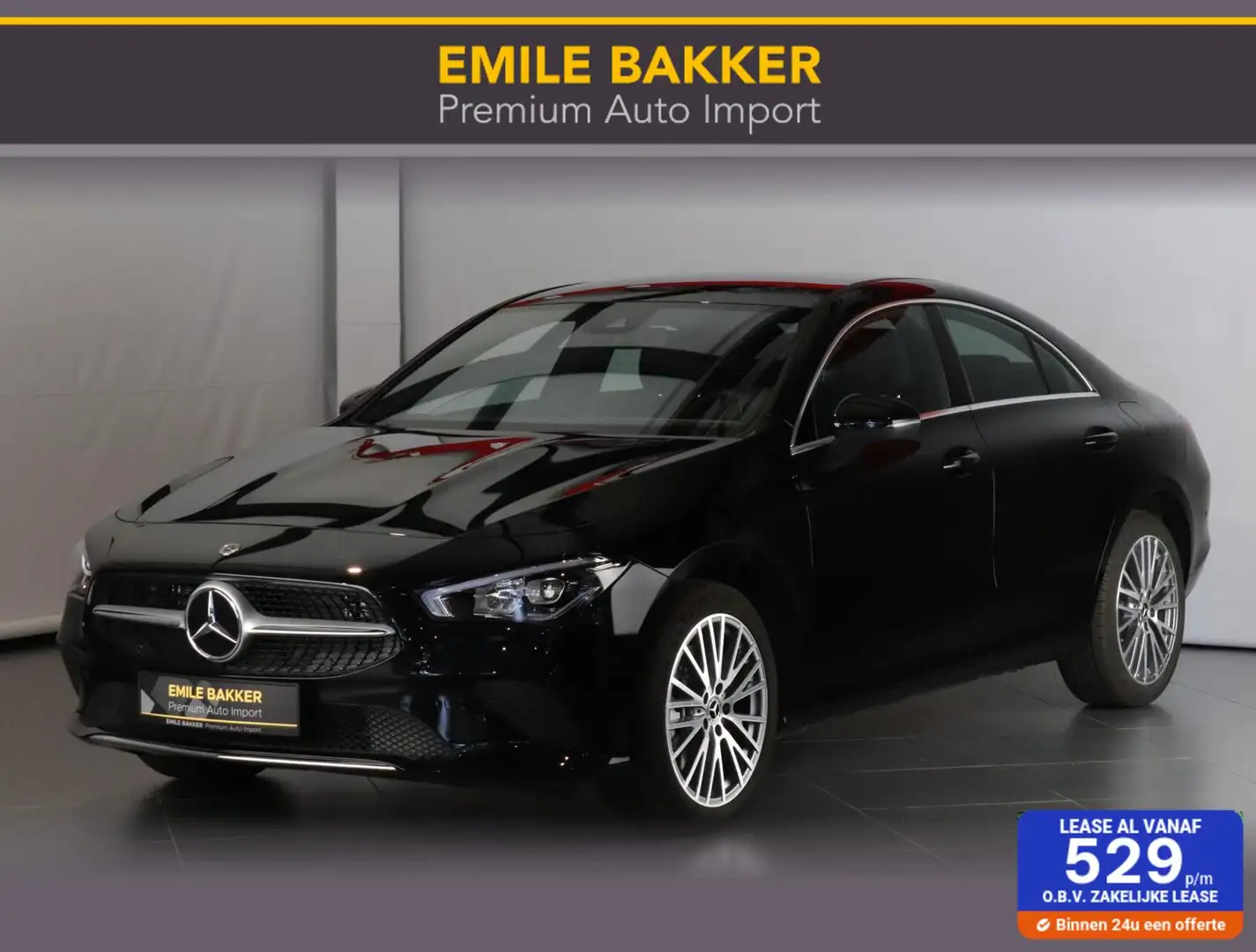 Mercedes-Benz CLA 250 e Luxury Line 9.600km!! Zwart - 1