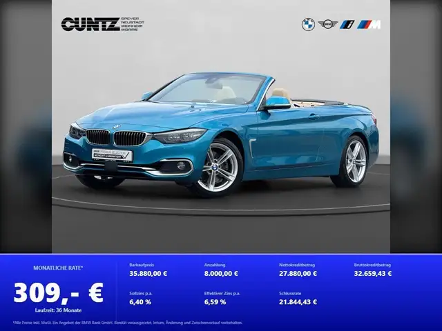BMW 430 d Cabrio LuxuryLine Anhängerk. RFK Head-Up Adapt.