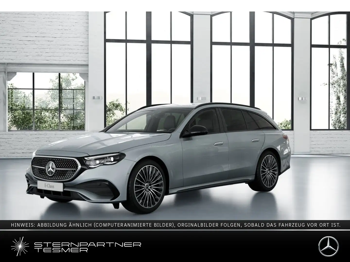 Mercedes-Benz E 220 d T #AMG #SUPERSCREEN #AHK #BURMESTER 4D Argent - 1