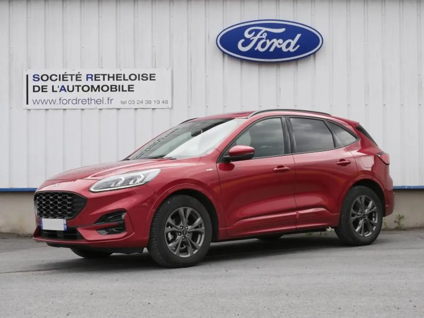 Ford Kuga 2.5 Duratec 190ch FHEV E85 ST-Line X BVA Rouge - 1