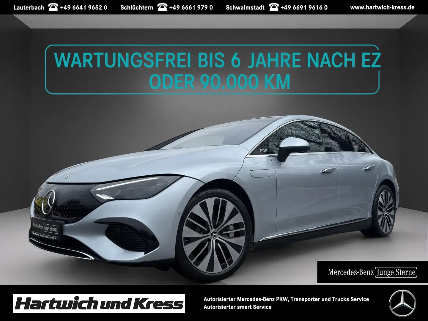 Mercedes-Benz EQE 350 EQE 350+ Premium Paket+AIRMATIC+Pano+AHK+Pano+DIGITAL LIGHT+HeadUp+ Silber - 1