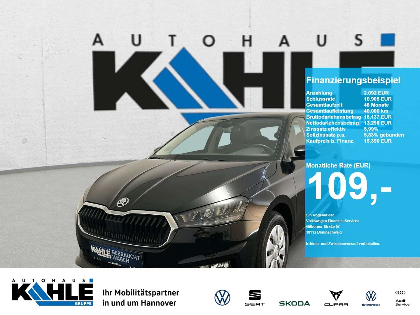 Skoda Fabia nuo 300 €/ mėn Benzinas 2024m. Sedanas Mechaninė