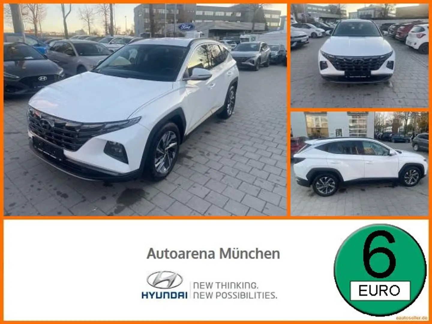 Hyundai TUCSON 1.6 T-GDI Select FLA SpurH LM 2xKlima PDC Weiß - 1