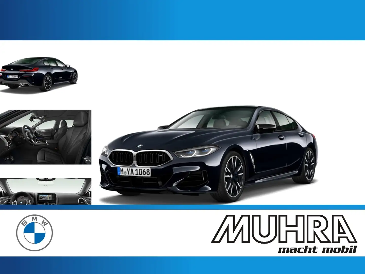 BMW M850 i xDrive Gran Coupe Pano DA Prof. Sitzlüft. Noir - 1