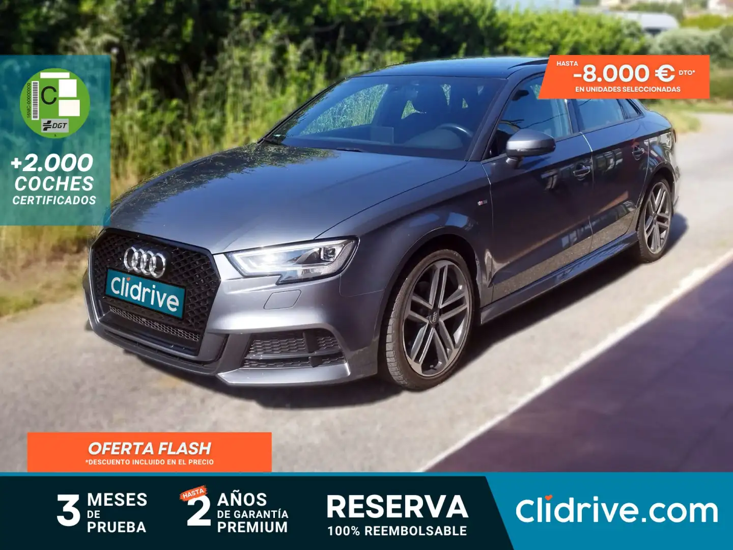 Audi A3 Sedán 2.0TDI CD Adrenalin 150 Gris - 2