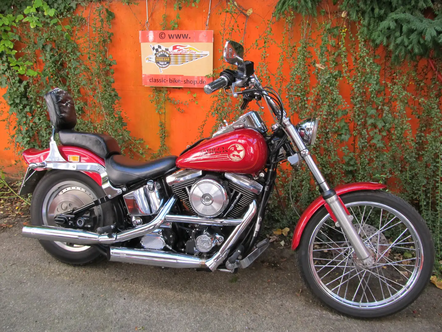 Harley-Davidson Softail Deutsches Modell Top Zustand Rot - 1