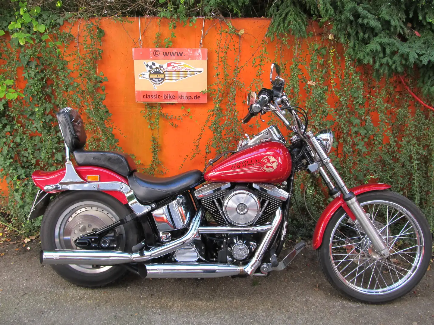 Harley-Davidson Softail Deutsches Modell Top Zustand Rot - 2