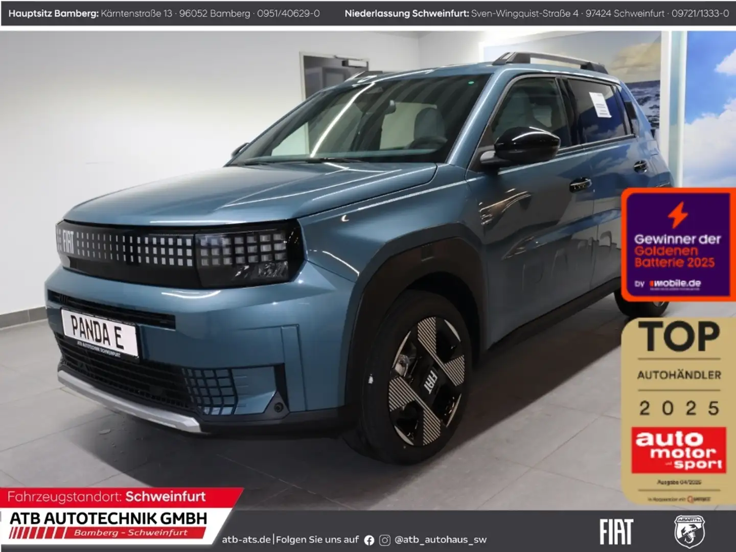 Fiat Grande Panda Elektro 44kWh Batterie La Prima Winterpaket Bleu - 1