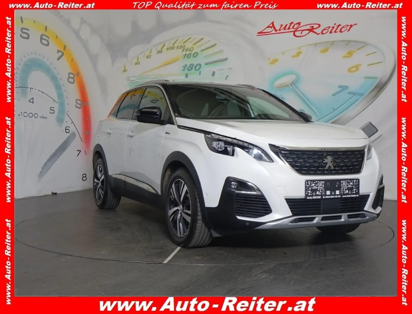 Peugeot 3008 1,2 PureTech 130 S&S GT Line *LED, NAVI, TEILLE... Wit - 1