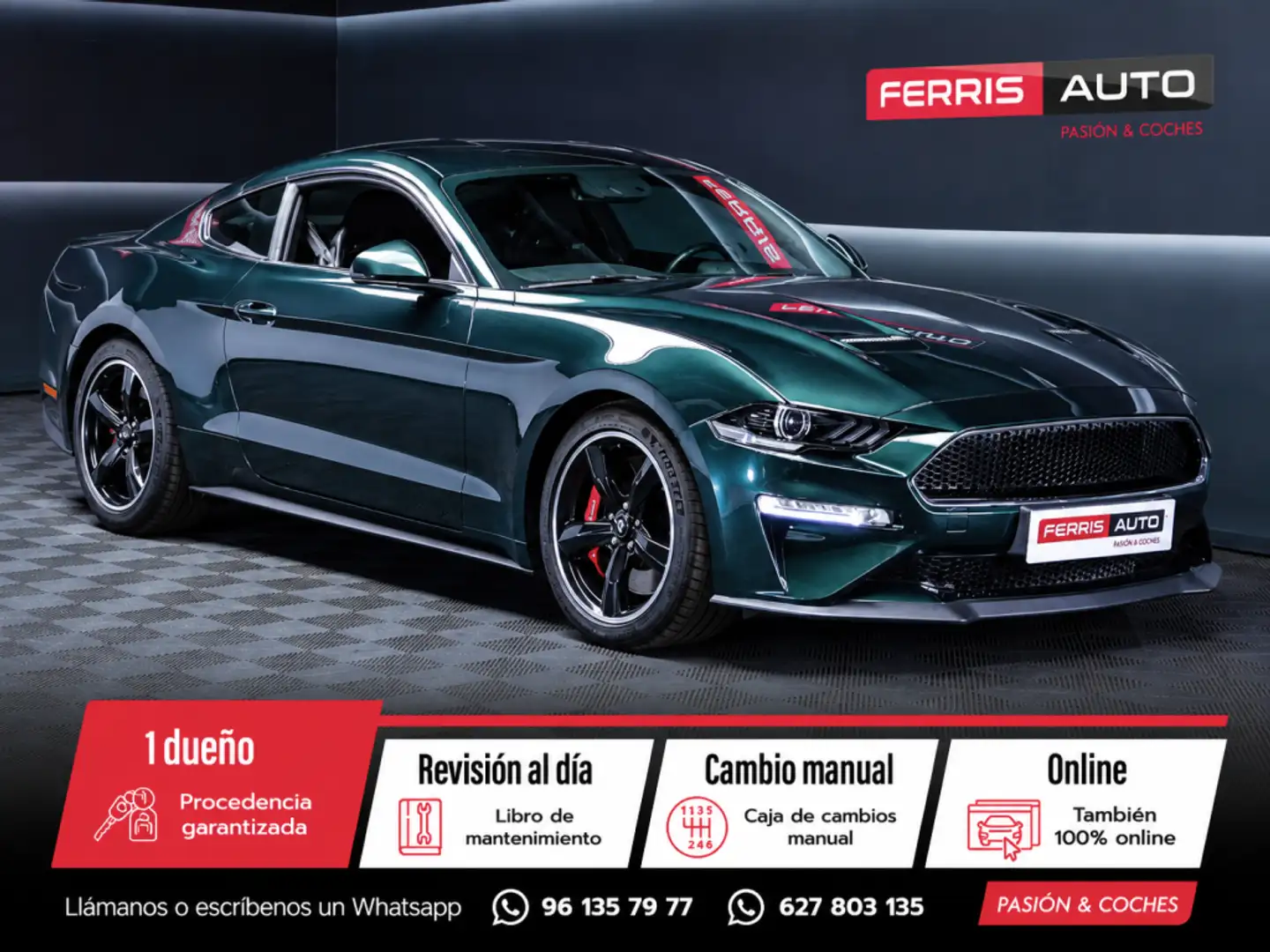 Ford Mustang Fastback 5.0 Ti-VCT Bullit Verde - 1