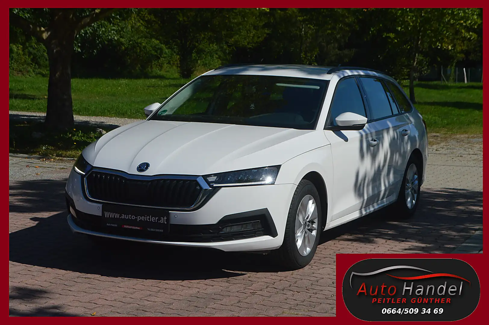 Skoda Octavia Combi 2,0 TDI+NAVI+LED+SHZ+TEL Weiß - 1