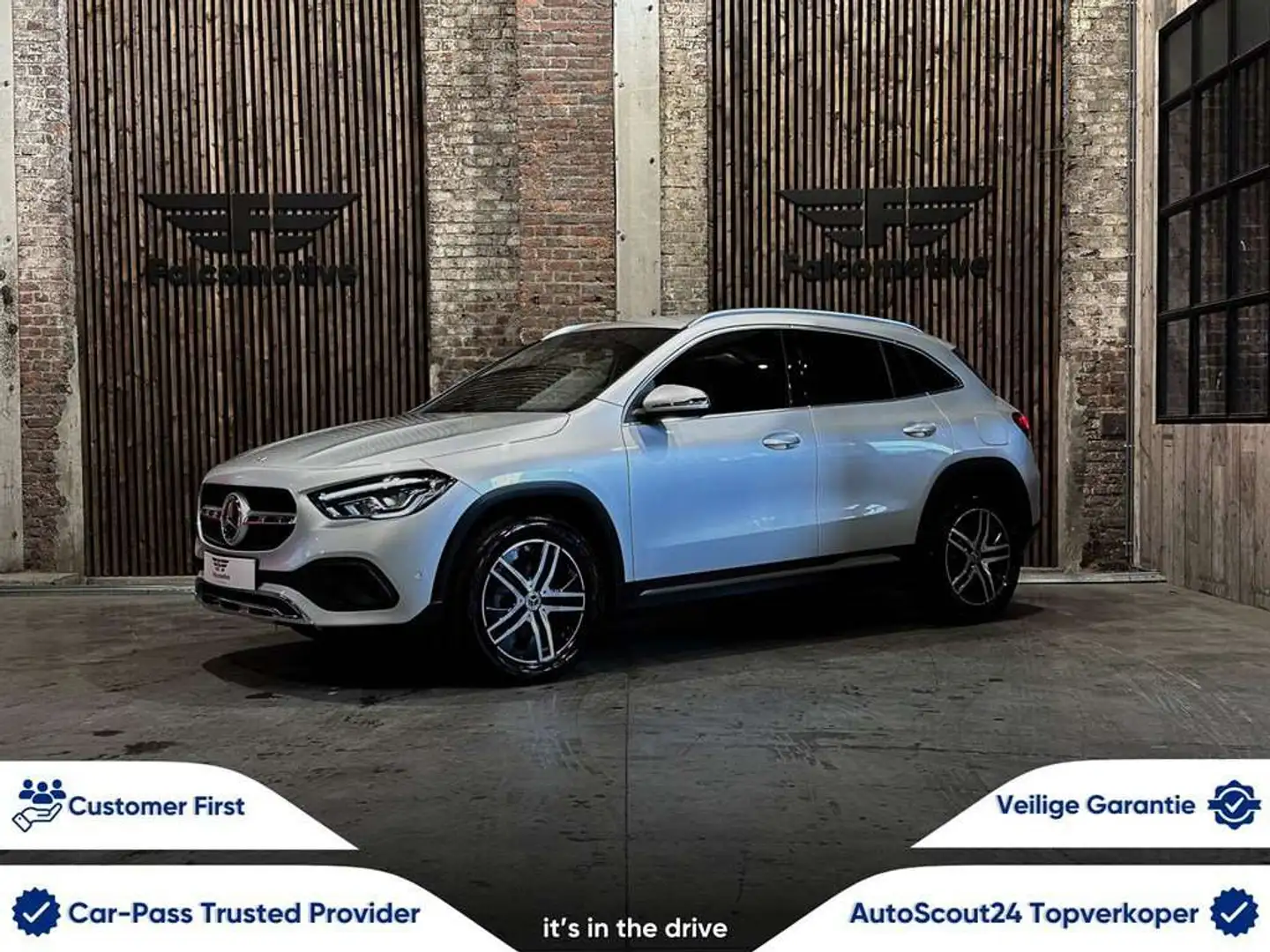 Mercedes-Benz GLA 180 bA*AUT*NAVI*DAB*WIFI*URBAN*Slechts 21.501 km* Argent - 1