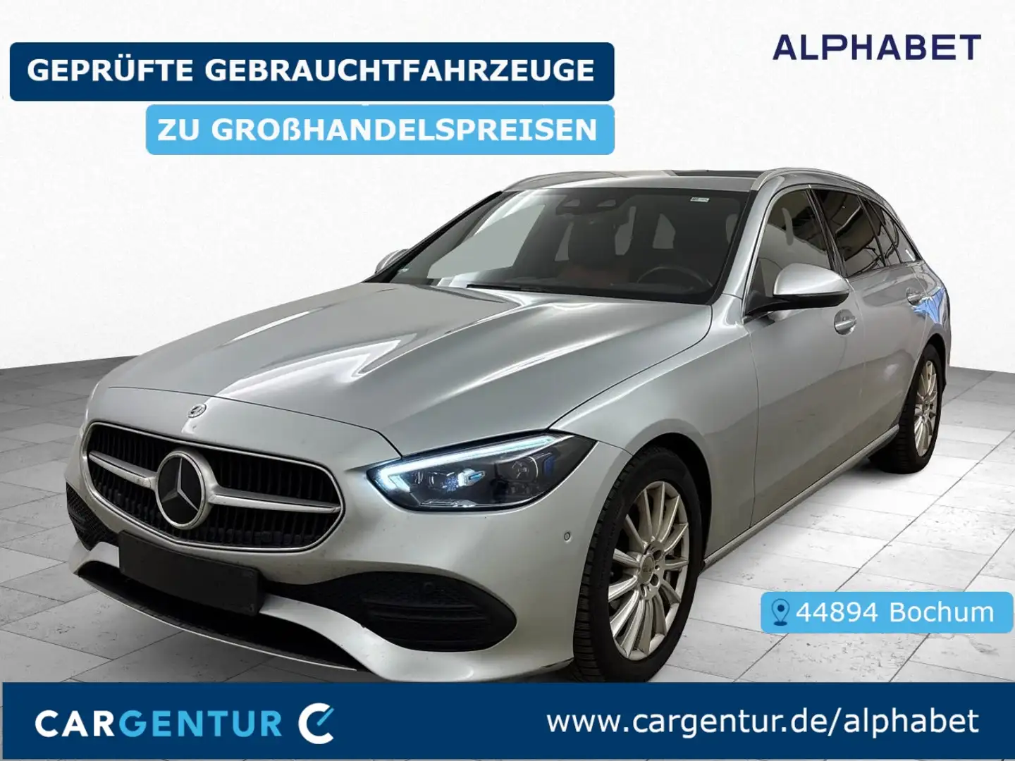 Mercedes-Benz C 220 d T Avantgarde 4Matic AHK SpoSi StHz ACC Argent - 1