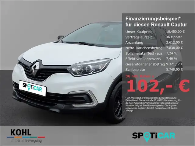 Renault Captur Limited Energy 90PS Klima Temp LED-hinten
