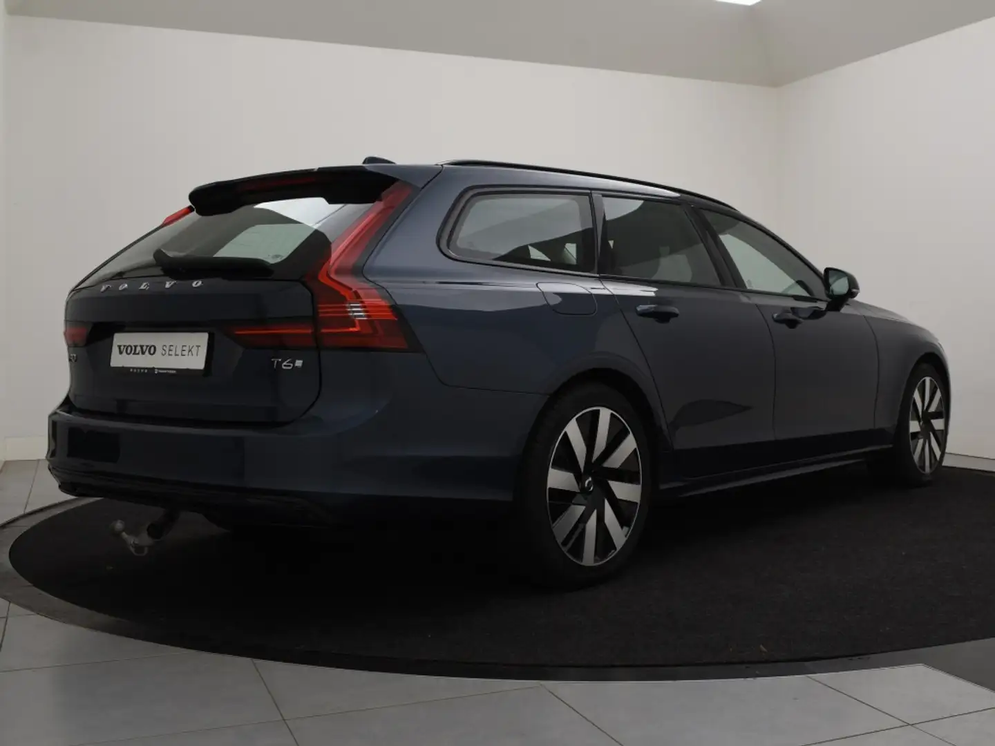 Volvo V90 T6 PLUG-IN HYBRID LONG RANGE ULTRA DARK 360GR CAM Bleu - 2