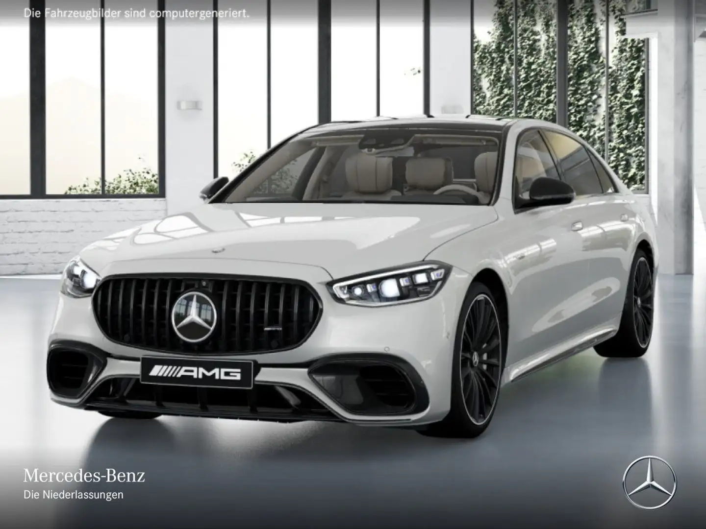 Mercedes-Benz S 63 AMG S 63 E PANO+DIGITAL-L+BURMESTER4D+FAHRASS+TV+3D Bílá - 2
