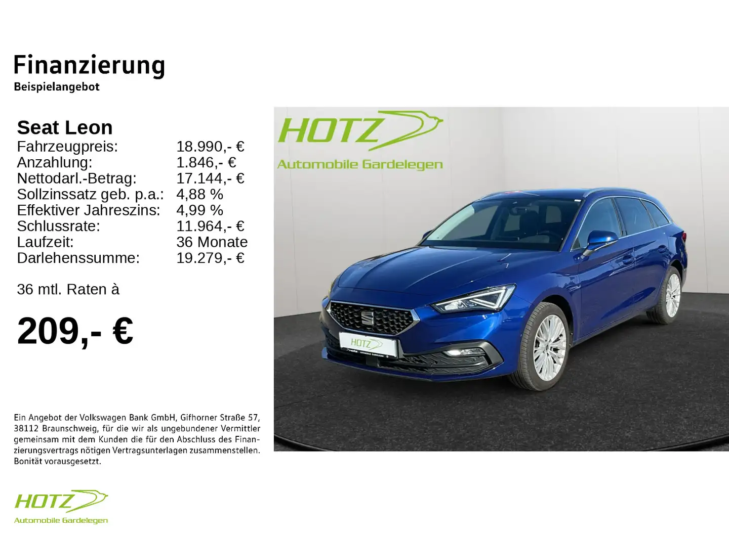 SEAT Leon Sportstourer 1.5 TSI Xcellence LED/BeatsAud Blue - 2