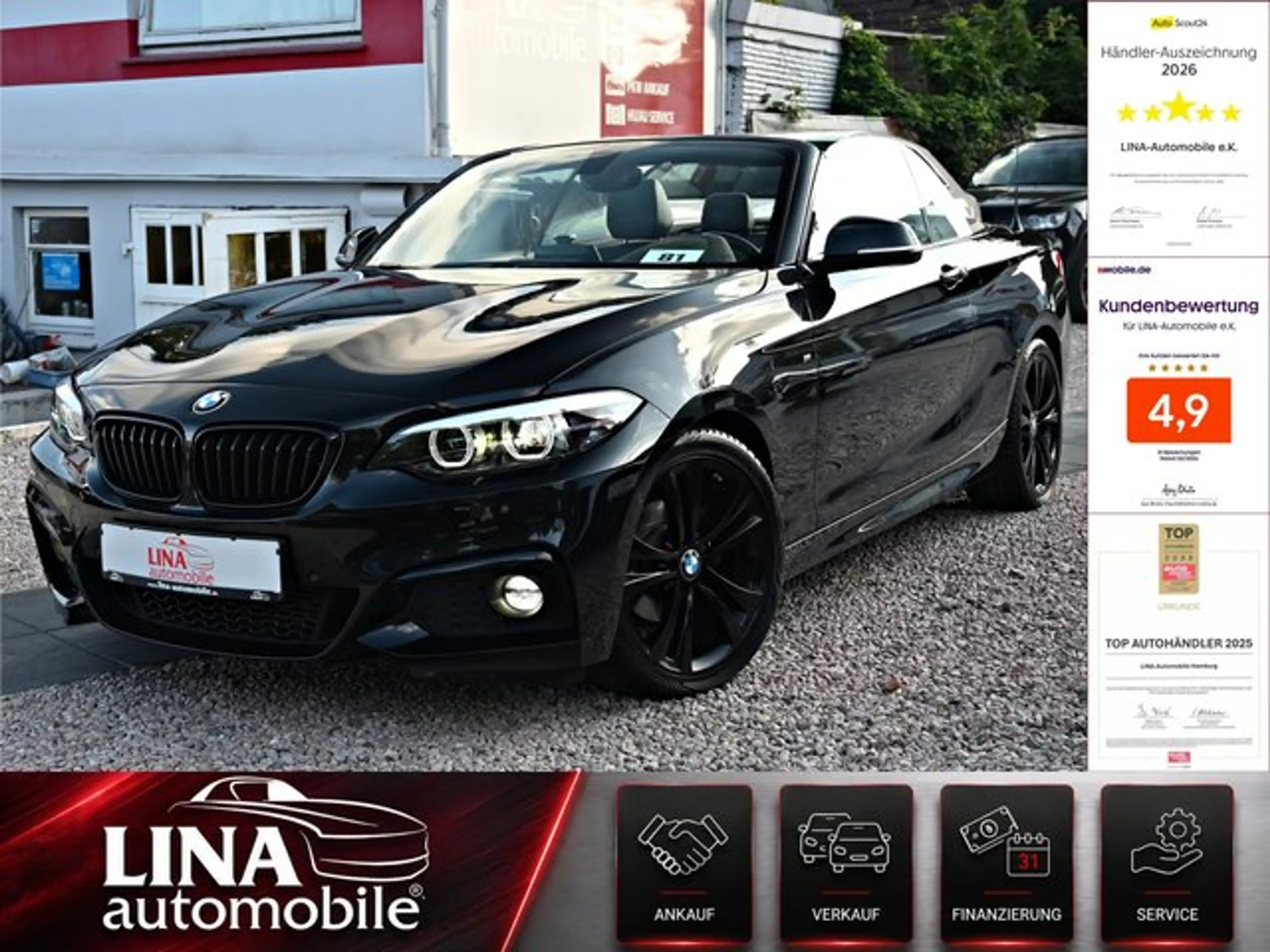 BMW 218 d Cabrio M-Paket Navi*Leder*LED*