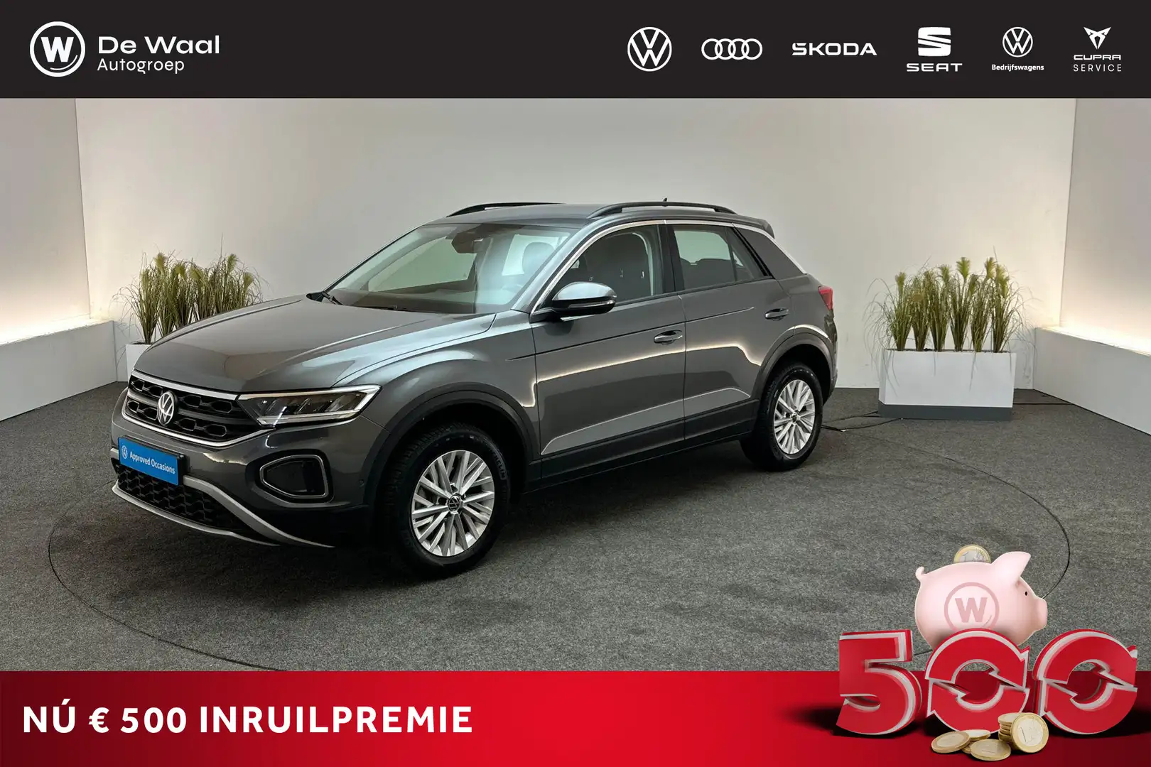 Volkswagen T-Roc 1.0 TSI 110pk Life | Digitaal Instrumentenpaneel, Gris - 1