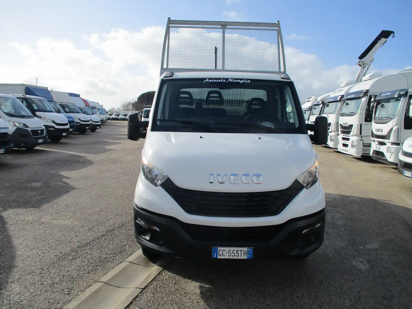 Iveco Daily 35C14 2.3 140CV E6 RIBALTABILE TRILATERA 75000 KM Bianco - 2