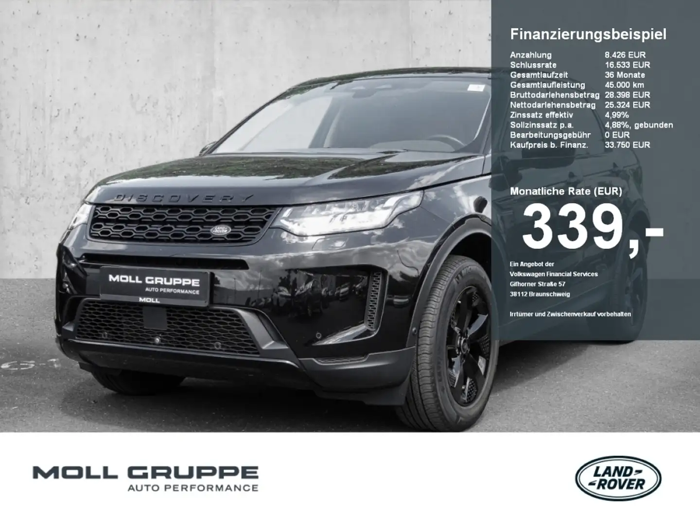 Land Rover Discovery Sport 1.5 P300e Hybrid S AWD LED Navi Pro Černá - 1