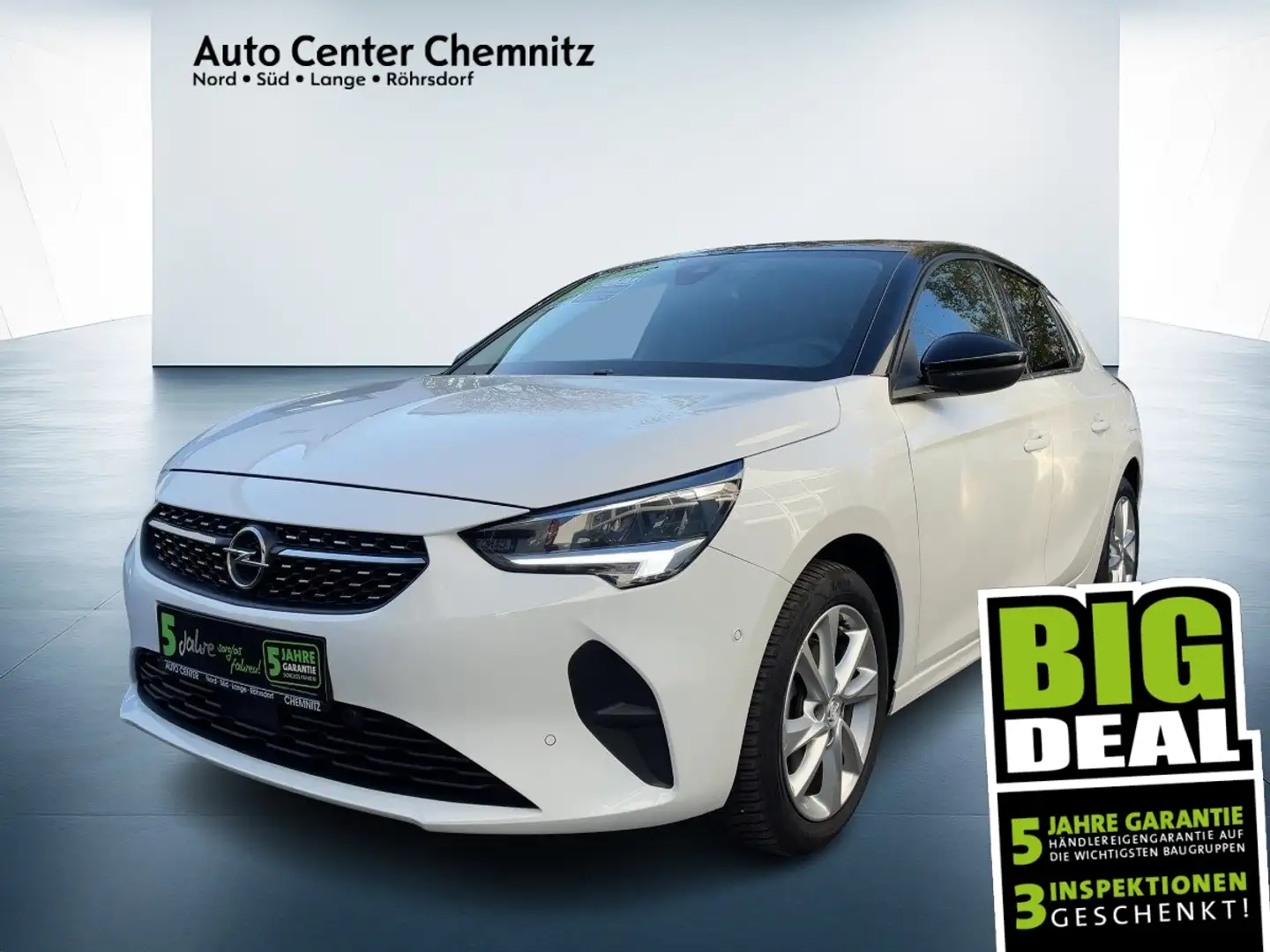 Opel Corsa F AT8 Elegance LED/Teilleder/SHZ/Park&Go Bianco - 1