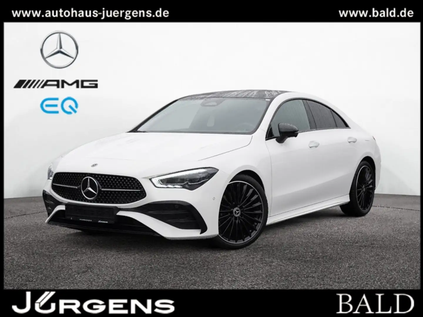 Mercedes-Benz CLA 220 4M Coupé AMG-Sport/Pano/Burm/Night/Memo Weiß - 1